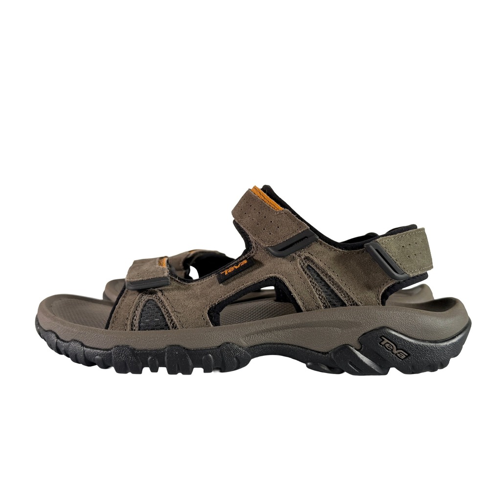 Teva Katavi 2 Men Size 8 Brown Suede Leather Strap Walking Outdoor Sandals New